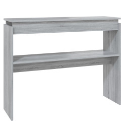 Table console Sonoma gris 102x30x80 cm Bois d'ingénierie