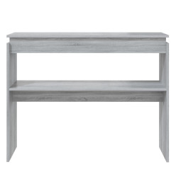 Table console Sonoma gris 102x30x80 cm Bois d'ingénierie