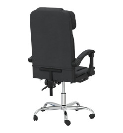 Fauteuil de massage inclinable de bureau Noir Similicuir