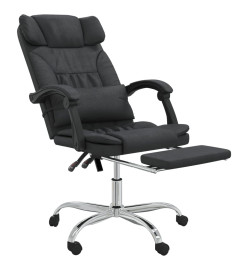 Fauteuil de massage inclinable de bureau Noir Similicuir