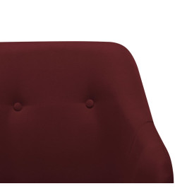 Chaise à bascule Rouge bordeaux Tissu