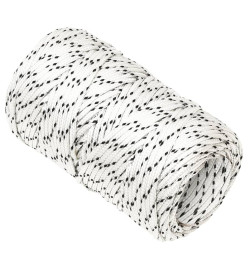 Corde de bateau tressé Blanc 2 mmx50 m Polyester