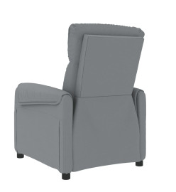 Fauteuil de massage inclinable Gris clair Tissu