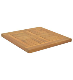 Dessus de table carré 40x40x2,5 cm Bois de teck massif