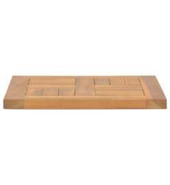 Dessus de table carré 40x40x2,5 cm Bois de teck massif