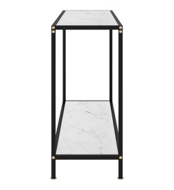 Table console Blanc 120x35x75 cm Verre trempé