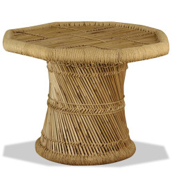 Table basse bambou octogonale 60 x 60 x 45 cm