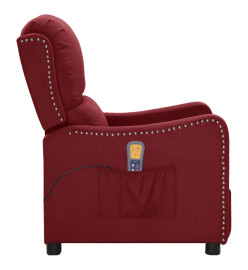 Fauteuil de massage Rouge bordeaux Tissu