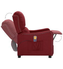 Fauteuil de massage Rouge bordeaux Tissu