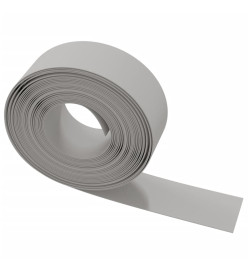 Bordures de jardin 5 pcs gris 10 m 20 cm polyéthylène