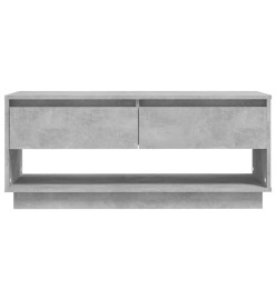 Meuble TV Gris béton 102x41x44 cm Aggloméré