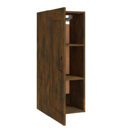 Armoire suspendue Chêne fumé 35x34x90 cm Bois d'ingénierie