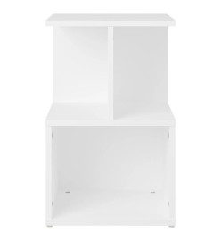 Tables de chevet 2 pcs Blanc 35x35x55 cm Aggloméré