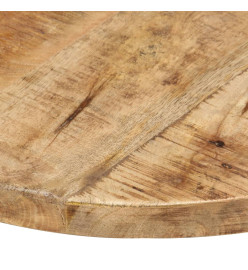 Dessus de table Bois de manguier solide Rond 25-27 mm 40 cm