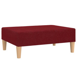 Repose-pied Rouge bordeaux 78x56x32 cm Tissu