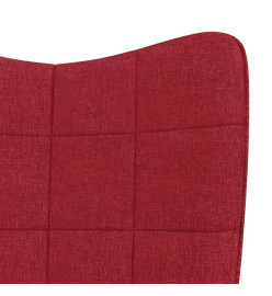 Chaise à bascule Rouge bordeaux Tissu