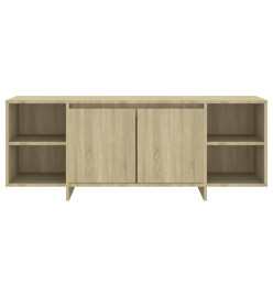 Meuble TV chêne sonoma 130x35x50 cm bois d'ingénierie