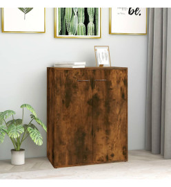 Buffet Chêne fumé 60x30x75 cm Bois d'ingénierie