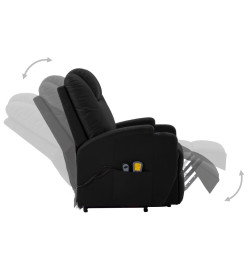 Fauteuil de massage Noir Similicuir