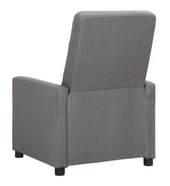 Fauteuil électrique de massage Gris clair Tissu