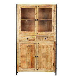 Buffet 100 x 40 x 175 cm Bois de manguier massif