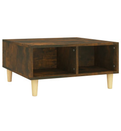 Table basse Chêne fumé 60x60x30 cm Aggloméré