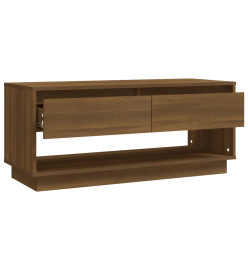 Meuble TV Chêne marron 102x41x44 cm Aggloméré