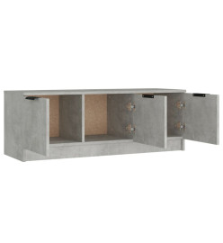 Meuble TV Gris béton 102x35x36,5 cm Bois d'ingénierie