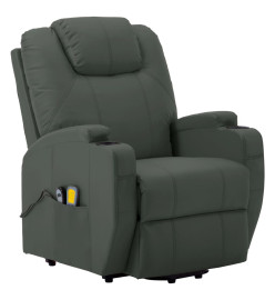 Fauteuil de massage Anthracite Similicuir