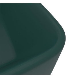 Lavabo de luxe Vert foncé mat 41x30x12 cm Céramique