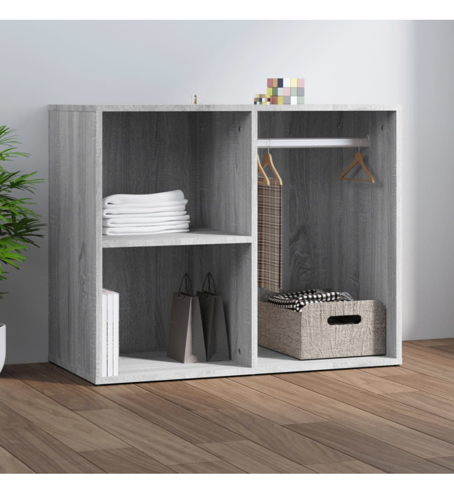 Armoire de dressing Sonoma gris 80x40x65 cm Bois d'ingénierie