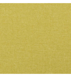 Sommier à ressorts de lit Vert 200x200 cm Tissu