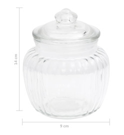 Pots de conservation 4 pcs 500 ml Verre