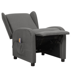 Fauteuil de massage Gris clair Tissu