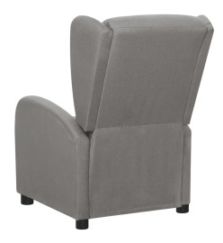 Fauteuil électrique de massage Gris clair Tissu