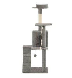 Arbre à chat avec griffoirs en sisal 120 cm Gris