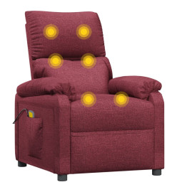 Fauteuil de massage Rouge bordeaux Tissu