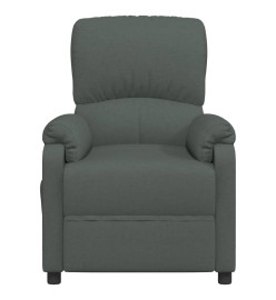 Fauteuil électrique de massage Gris foncé Tissu