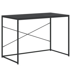 Bureau d'ordinateur Noir 110x60x70 cm Aggloméré