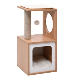 Arbre à chat avec tapis à gratter en sisal 60 cm