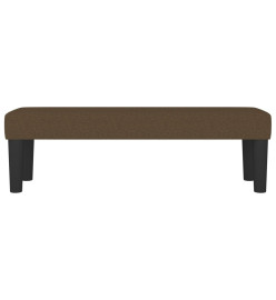 Banc Marron foncé 100x30x30 cm Tissu