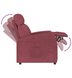 Fauteuil inclinable Rouge bordeaux Tissu