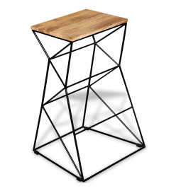 Tabouret de bar Bois de manguier massif