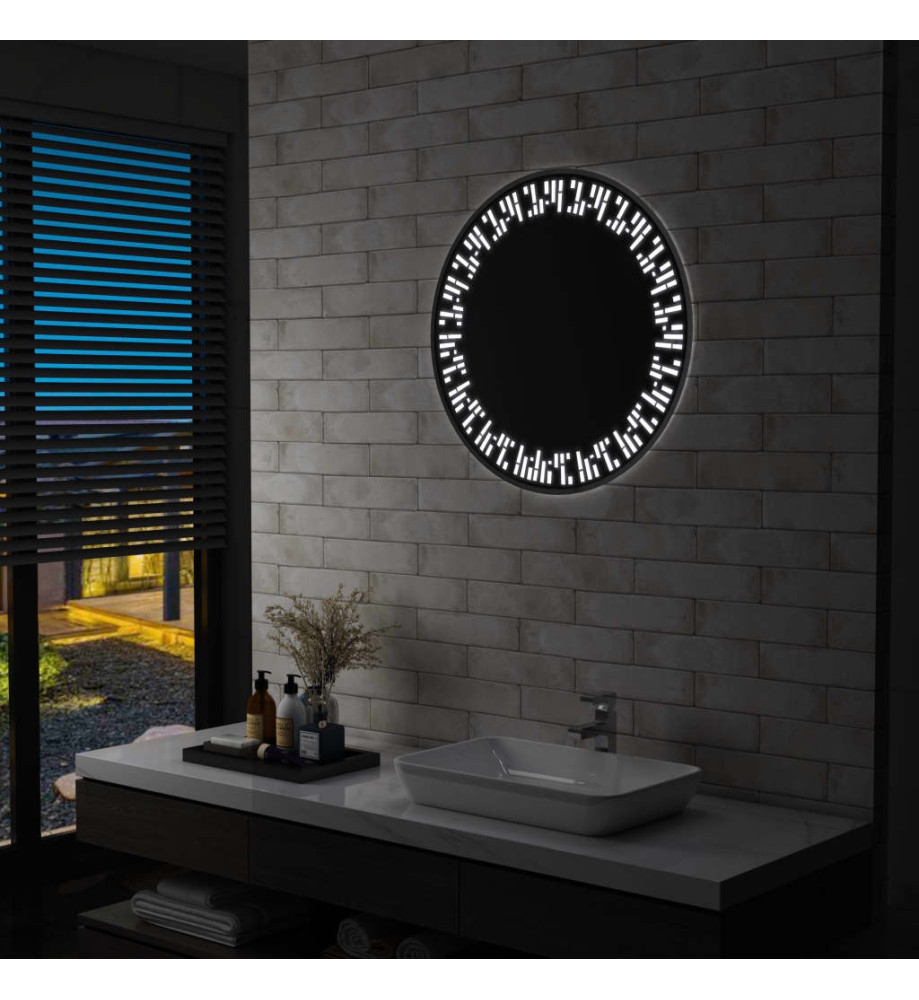 Miroir à LED pour salle de bain 70 cm