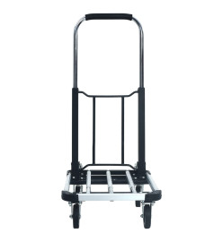 Chariot de transport pliable 150 kg Aluminium Argenté