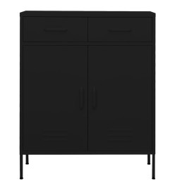 Armoire de rangement Noir 80x35x101,5 cm Acier