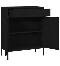 Armoire de rangement Noir 80x35x101,5 cm Acier