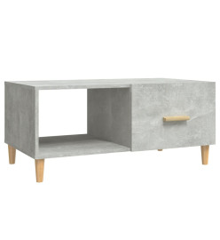 Table basse Gris béton 89,5x50x40 cm Bois d'ingénierie