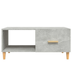 Table basse Gris béton 89,5x50x40 cm Bois d'ingénierie