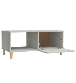 Table basse Gris béton 89,5x50x40 cm Bois d'ingénierie